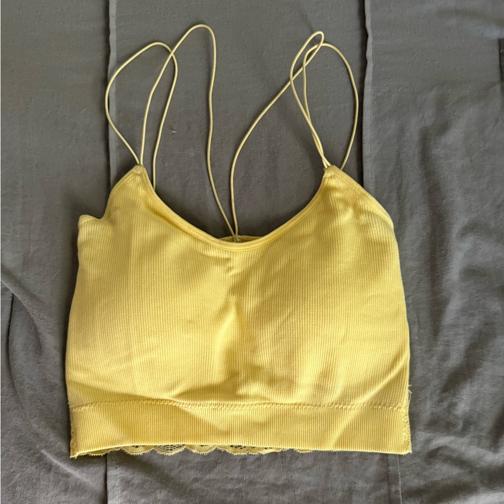 Rue21 Sunny Yellow Ribbed Top